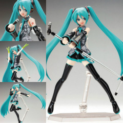 figma 014 バーチャル歌手葱娘初音関節可動模型玩具装飾品フィギュア卸売