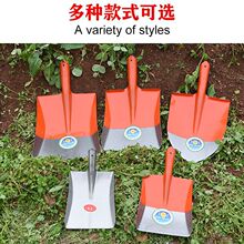 铁锹锰钢全钢加厚木柄钢锹煤锹种花尖方平头锹农用泥锹园林工具