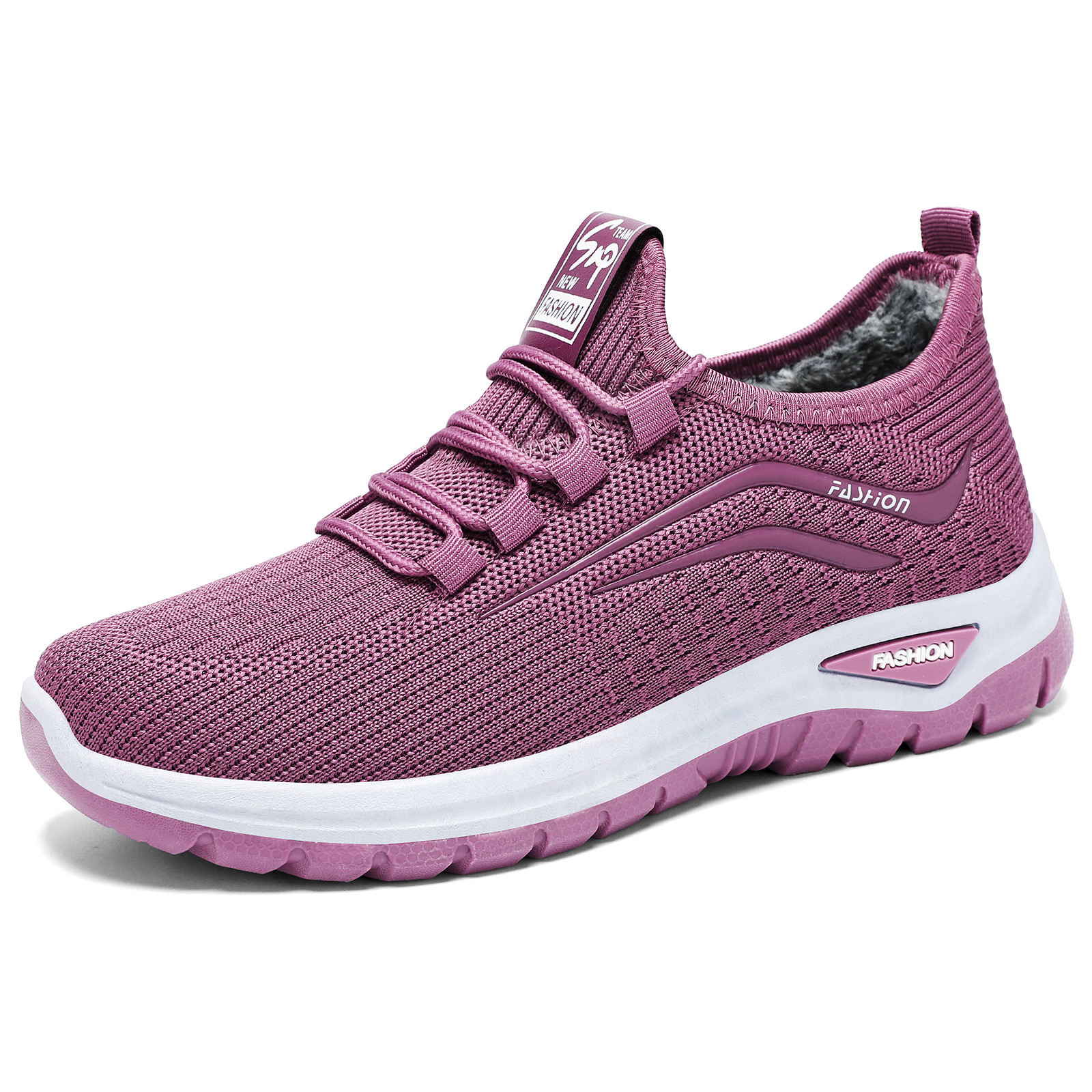 Zapatos de algodón de invierno para mujeres más veludo y grueso zapatos de caminar nuevos zapatos de mujer poco profundos al aire libre botas de nieve de algodón caliente