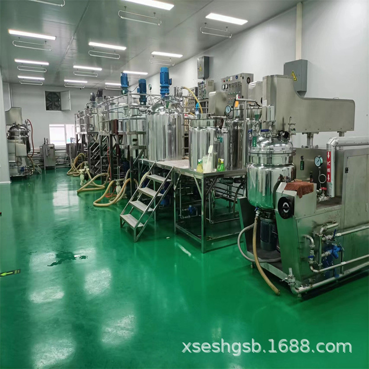 收售二手化妆品成套设备 500L50L真空均质乳化机组 含水锅油锅