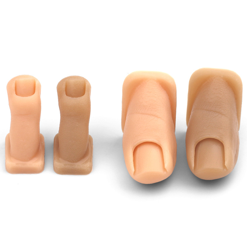 Nuevo arte de uñas transfronterizo, práctica de dedos de los pies, simulación de silicona pura, pintura de uñas, práctica tallada, dedos de los pies