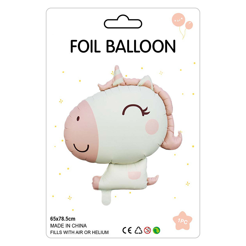 既製品個別包装アルミフィルム風船動物ジャングル動物パーティー漫画風船卸売|undefined