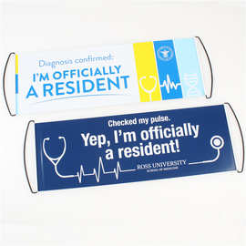 手拉旗PET自动伸缩旗帜、助威广告旗啦啦旗手拉横幅三角旗纸旗