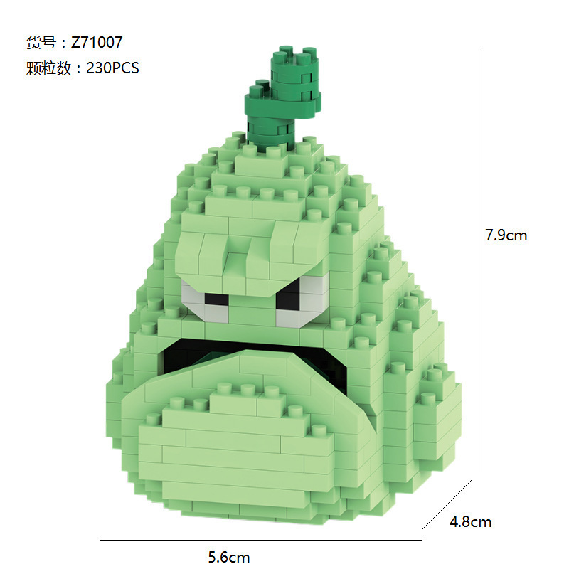 Juguetes para niños compatibles con bloques de construcción de Lego Plants vs Zombies rompecabezas de micropartículas juguetes de costura bloques de construcción creativos