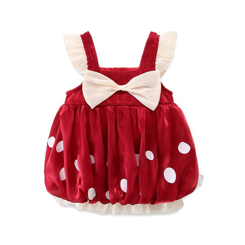 idea baby summer new one-piece baby girl Korean princess suspender skirt one-year-old dress 3153
