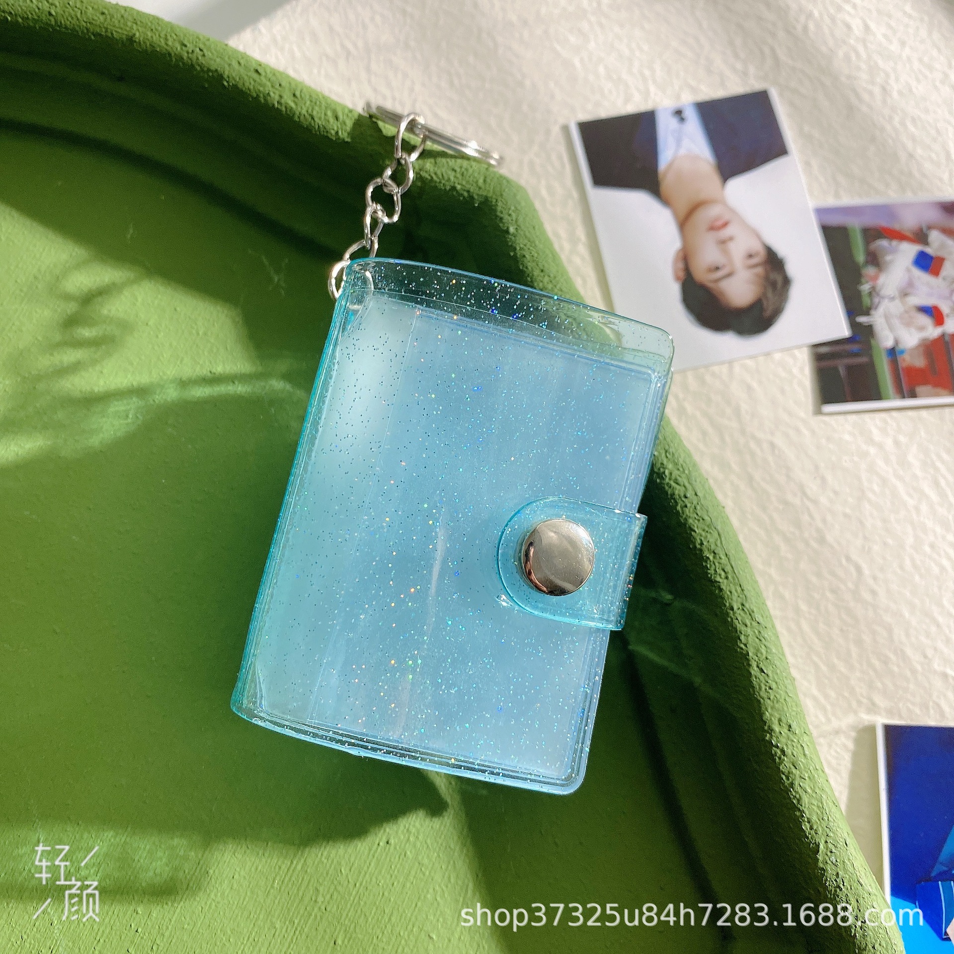 1 pulgada 2 pulgadas MINI álbum de fotos llavero Big Head Photo Star libro de almacenamiento de fotos MINI álbum de fotos