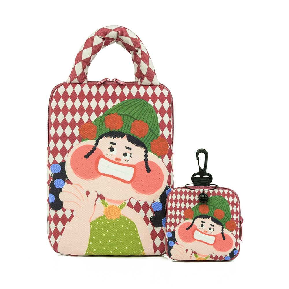 펜던트가 달린 로즈 레드 스몰 사이즈 ( 11.5inch )