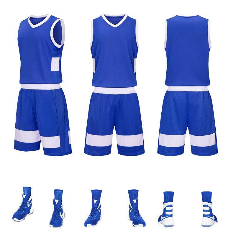 Men's Clothing Men's Style Basketball Uniform Set Double Pocket DIY Competition Training Team Wear For Formal & Casual_voghion.com