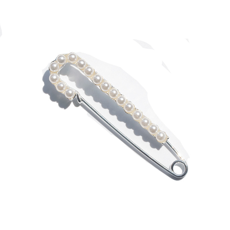 Elegante Perlenbrosche Für Damen Mit Strass Modeschmuck_voghion.com
