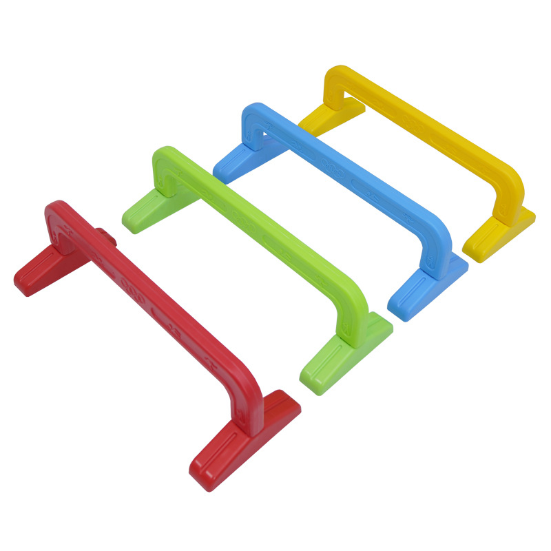 Entrenamiento sensorial de obstáculos de plástico para niños al aire libre salto elevado equilibrado equipamiento deportivo de obstáculos