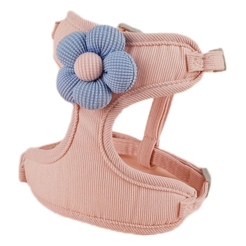 New Cat Flower Leash Dog Harness Vest-Style Harness Pet Supplies Wholesale Pet Store Kitten