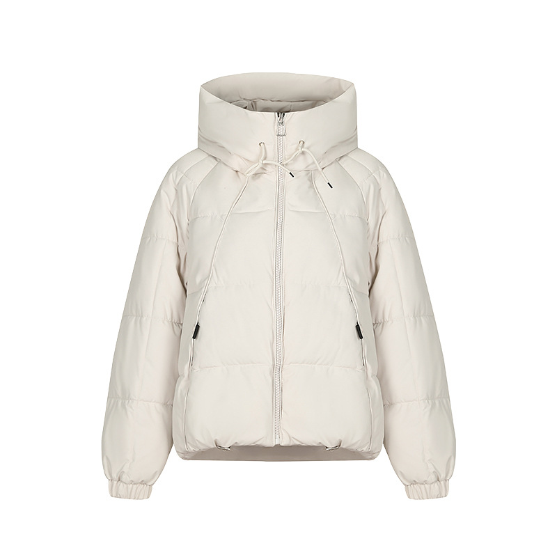 Invierno de mujer de invierno 2024 nueva moda coreana con capuzas calentamiento grueso chaqueta de pan casual image 5