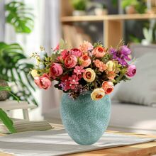 韩式茶玫花束手捧花拍摄道具餐桌摆放茶苞仿真花批发花环帽子装饰