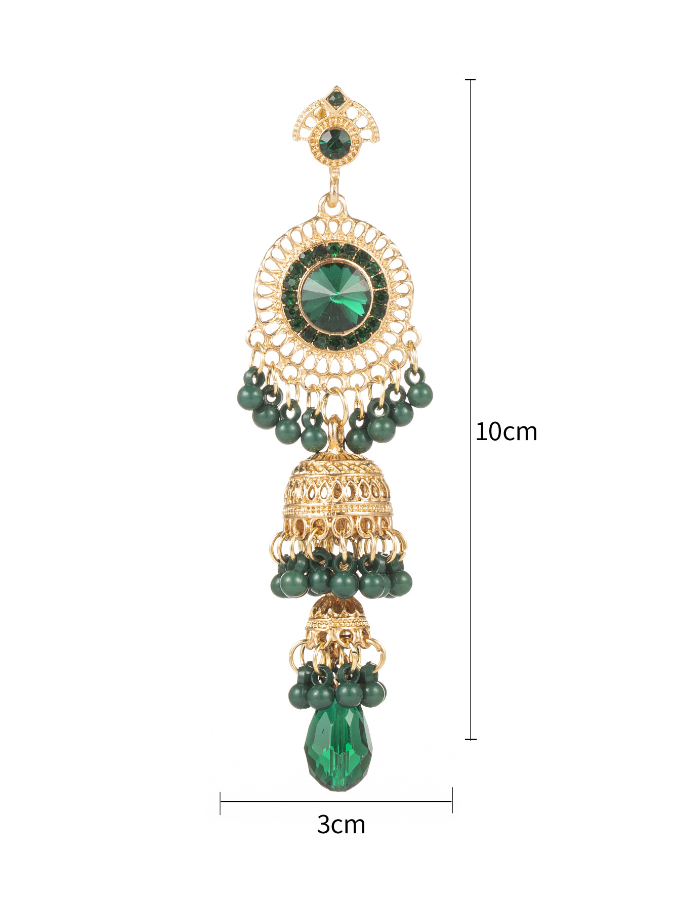 37g Weight Acrylic, Gem Inlay Material Drop Earrings Classification 1 Pair Quantity Daily, Street Occasion Alloy Material Round, Bell Pattern Women's Gender Pearl, Plating, Inlay Design Retro Style 1 Pair Retro Round Bell Pearl Plating Inlay Alloy Acrylic Gem Drop Earrings 无