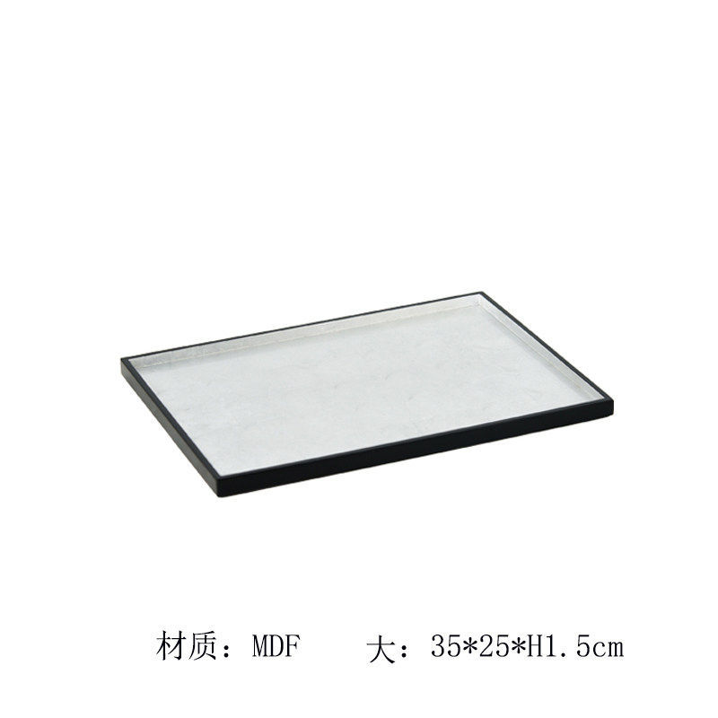 India importa simple estilo europeo de aluminio martillo plateado bandeja rectangular decoración de mesa de té de sala de estar bandeja de almacenamiento decoración image 31