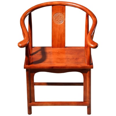 實木中式圈椅榆木圍椅餐椅靠背椅子凳子家用辦公茶桌配椅太師椅子