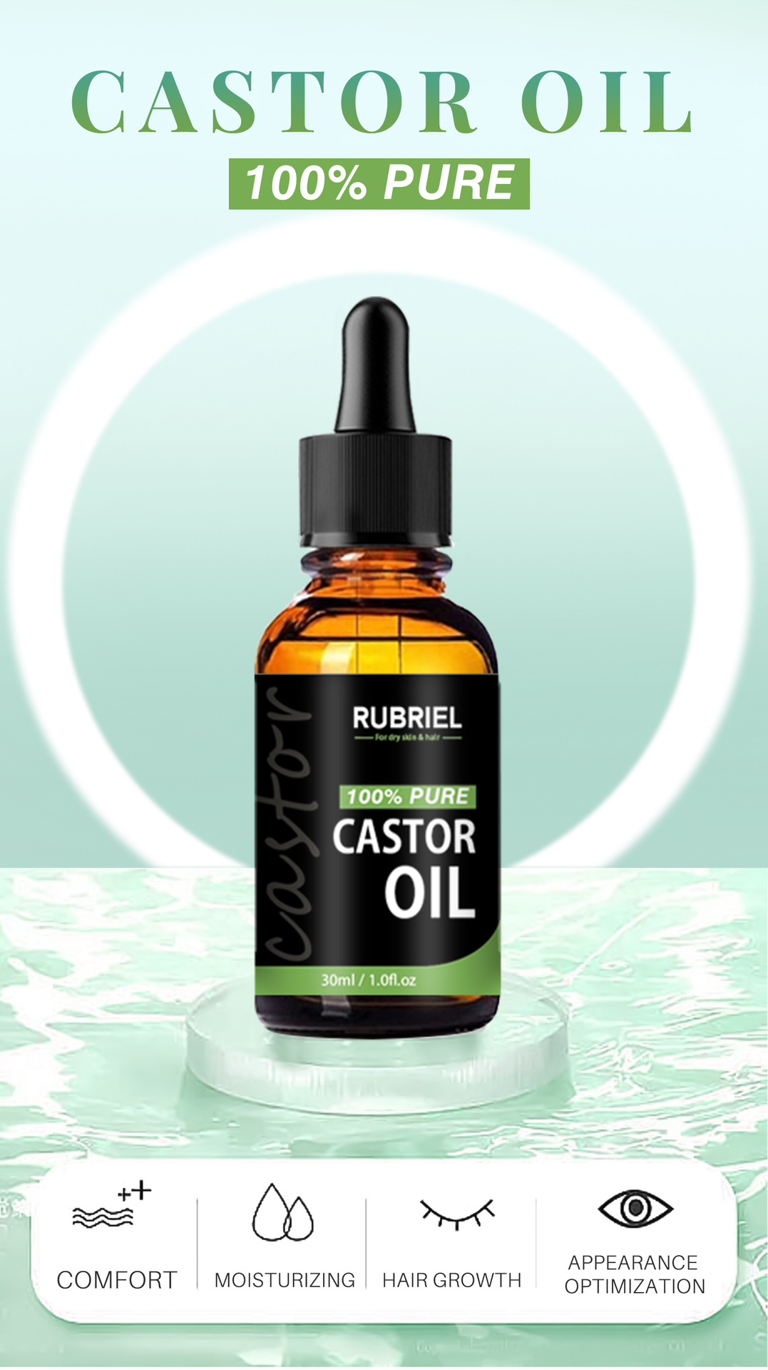Suppe Castor Oil Mascara -Anwendung