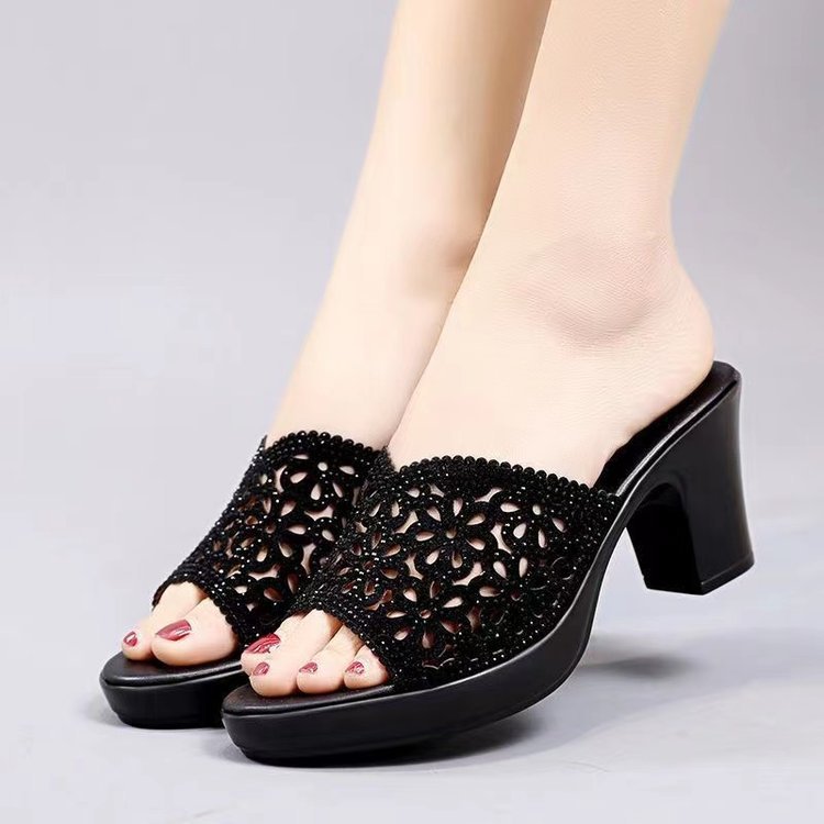 Women's Basic Solid Color Open Toe Fashion Sandals display picture 8
