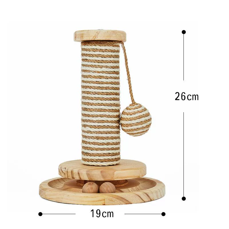 Cat grabbing cat toy toy cat climbing shelf column -type cat grab column