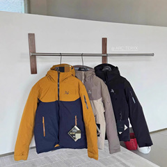 鸟家小买菜三层胶防水保暖滑雪冲锋衣秋冬男女同款羽绒服外套0495