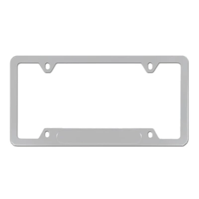 Amazon Stainless Steel American License Plate: License plate holder/license plate holder - slotted-stainless-steel-natural-color