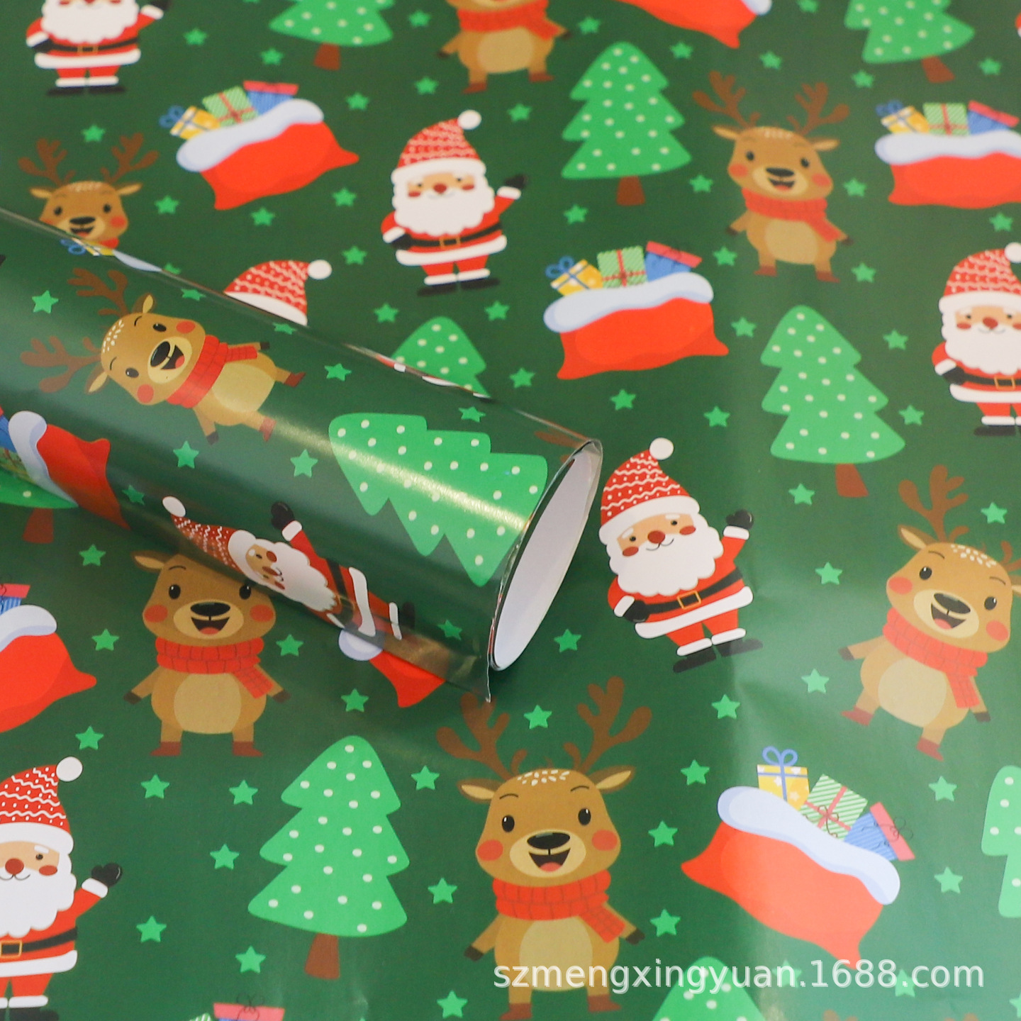 Papel para Envolver Regalos de Navidad de 80g de Papel Impreso, Decorativo para Decoración Navideña y Manualidades DIY