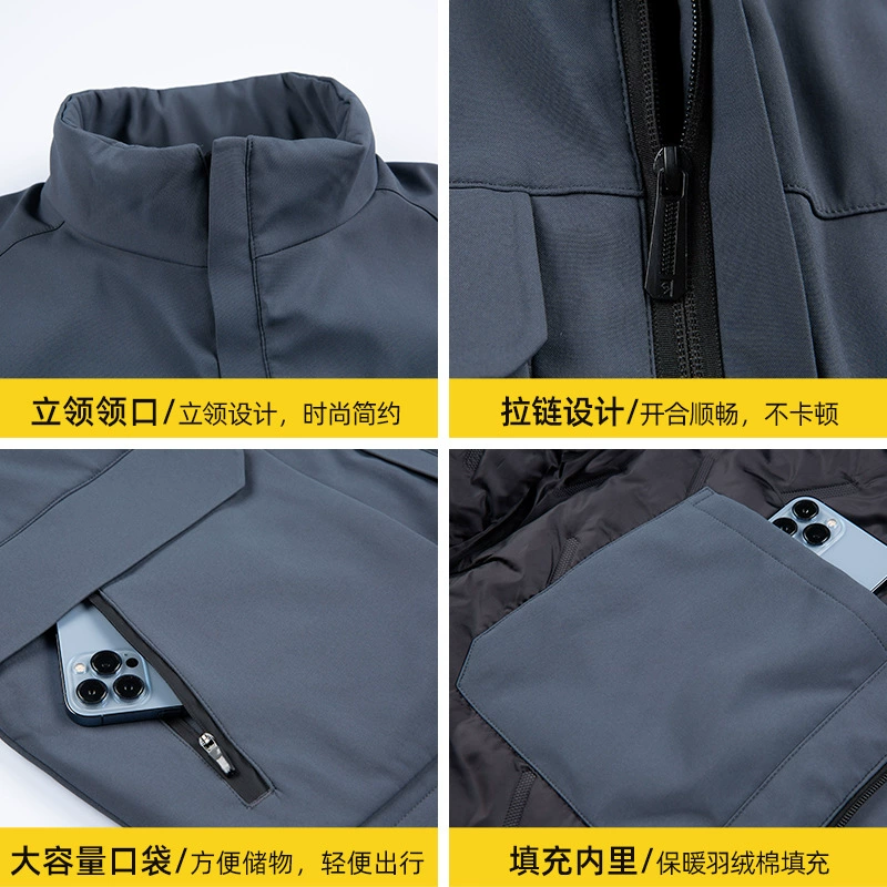 Demi-season keep warm vest for work, custom-made