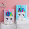 Cartoon plush laptop, cute children's notebook, book, new collection, unicorn, big eyes