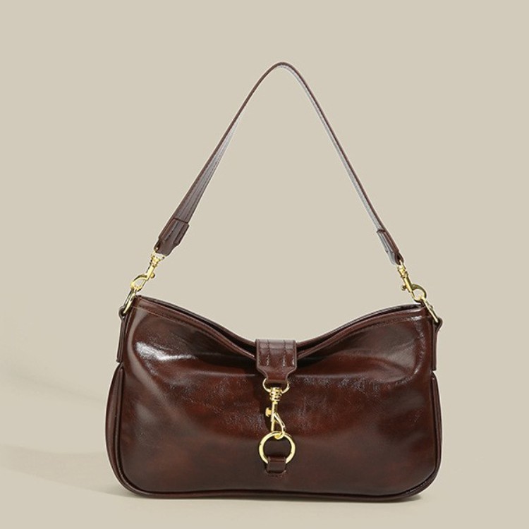 2026 Trendy New Korean Style Versatile Retro Baguette Bag Niche Design High-End Texture Shoulder Underarm Bag - Thumbnail 4