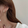 Blue mosquito coil, sophisticated earrings, cat's eye, no pierced ears, for every day