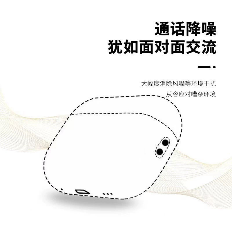Huaqiangbei Jerry подходит для беспроводных Bluetooth-гарнитур Apple TWS 4, 5 и 6 поколения с полнофункциональным шумоподавлением AirPods2.