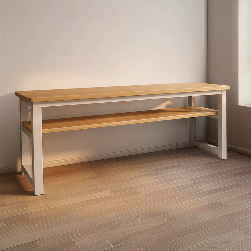 Mesa larga y estrecha mesa de estudio para dos personas mesa de estudio de alquiler simple mesa de trabajo dormitorio contra la pared mesa de computadora