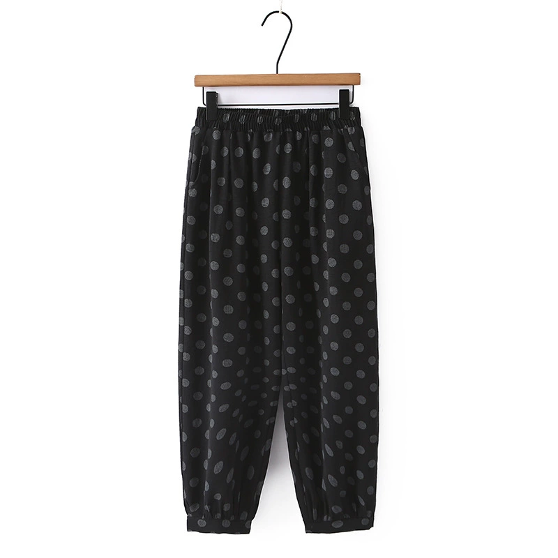 Мама Летние укороченные брюки Тонкие повседневные пижамы на улице