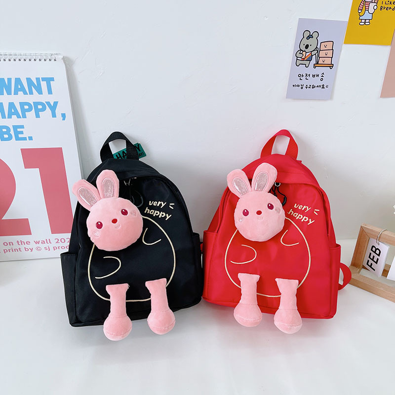 Cross-border nuevo lindo conejo niñas mochila de hombro bolsa de baile portátil de gran capacidad mochila de jardín de infantes