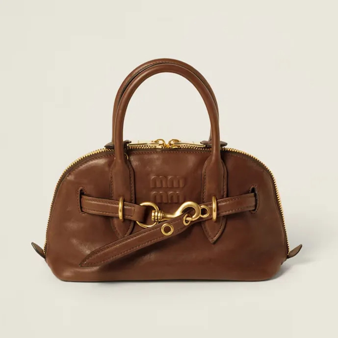 在庫あり miu レトロ牛革ショルダーシェルバッグファッショナブルなハイエンドカジュアル多用途ポータブルクロスボディバッグ外国貿易|undefined