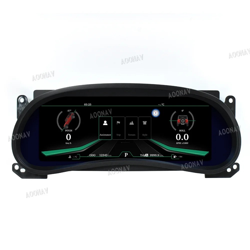 Suitable for Jeep Wrangler Jk Smart Lcd Dashboard Display Cockpit Speed Digital Display