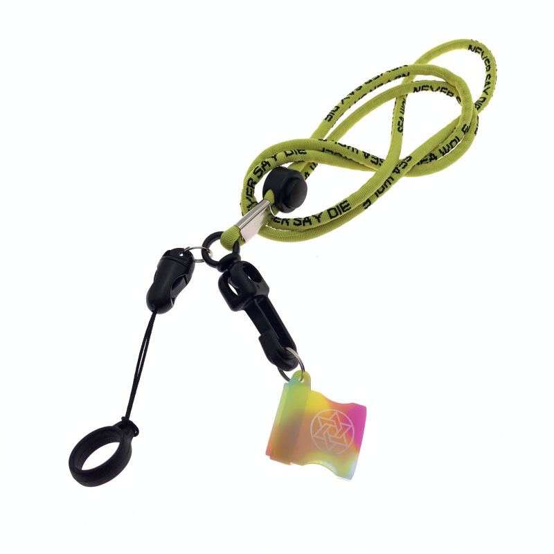 Conjunto funcional deportes cordón cuello cuerda collar portátil anti-pérdida cuerda aplicable barra electrónica láser pluma traducción pluma cabeza grande