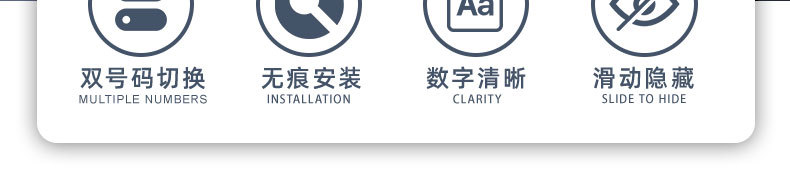 High-End Car Temporary Parking Sign Red Flag Patriotic Parking Number Plate Hidden Parking Mobile Number Plate