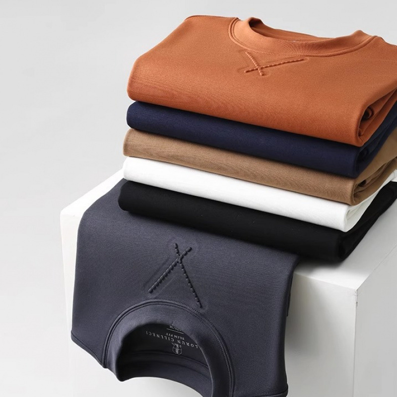 Old Money Luxury Goods! 100-Count Modal with Fleece Lining! Lightweight and Warm! Men's Fleece Base Layer Sweatshirt for Autumn and Winter Old Money Luxury Goods! 100-Count Modal with Fleece Lining! Lightweight and Warm! Men's Fleece Base Layer Sweatshirt for Autumn and Winter