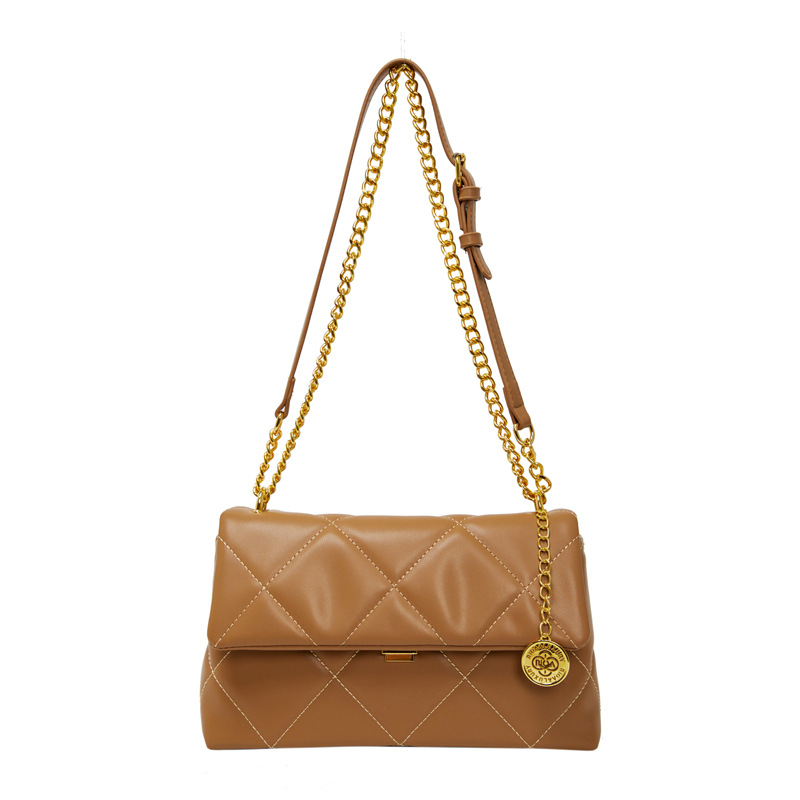 Bolso para mujeres 2025 nuevo estilo transfronterizo de tendencia europea y americana bolso de cadena de diamante nicho de moda alta sensación de mochila de viaje