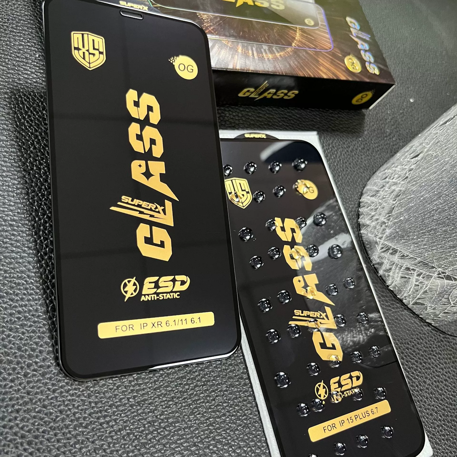 [Совместимо с Tecno OG GLASS высокоуглеродистаяESD антистатическая защитная стекло Pova 7]