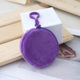 Fruit color plush round coin purse keychain cute wallet ladies ID card bag simple coin bag wholesale