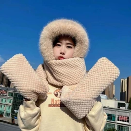 成人帽;围巾;3件套