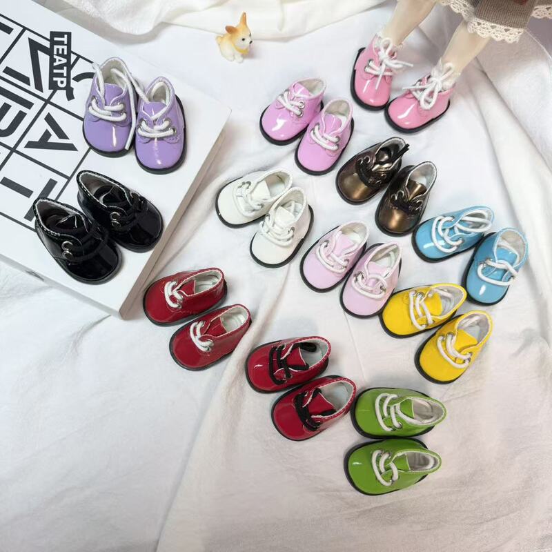 In-Stock American Girl 6/Bjd Doll 20cm Doll Glossy Leather Shoes Doll Shoes Cross-Border Hot Sale