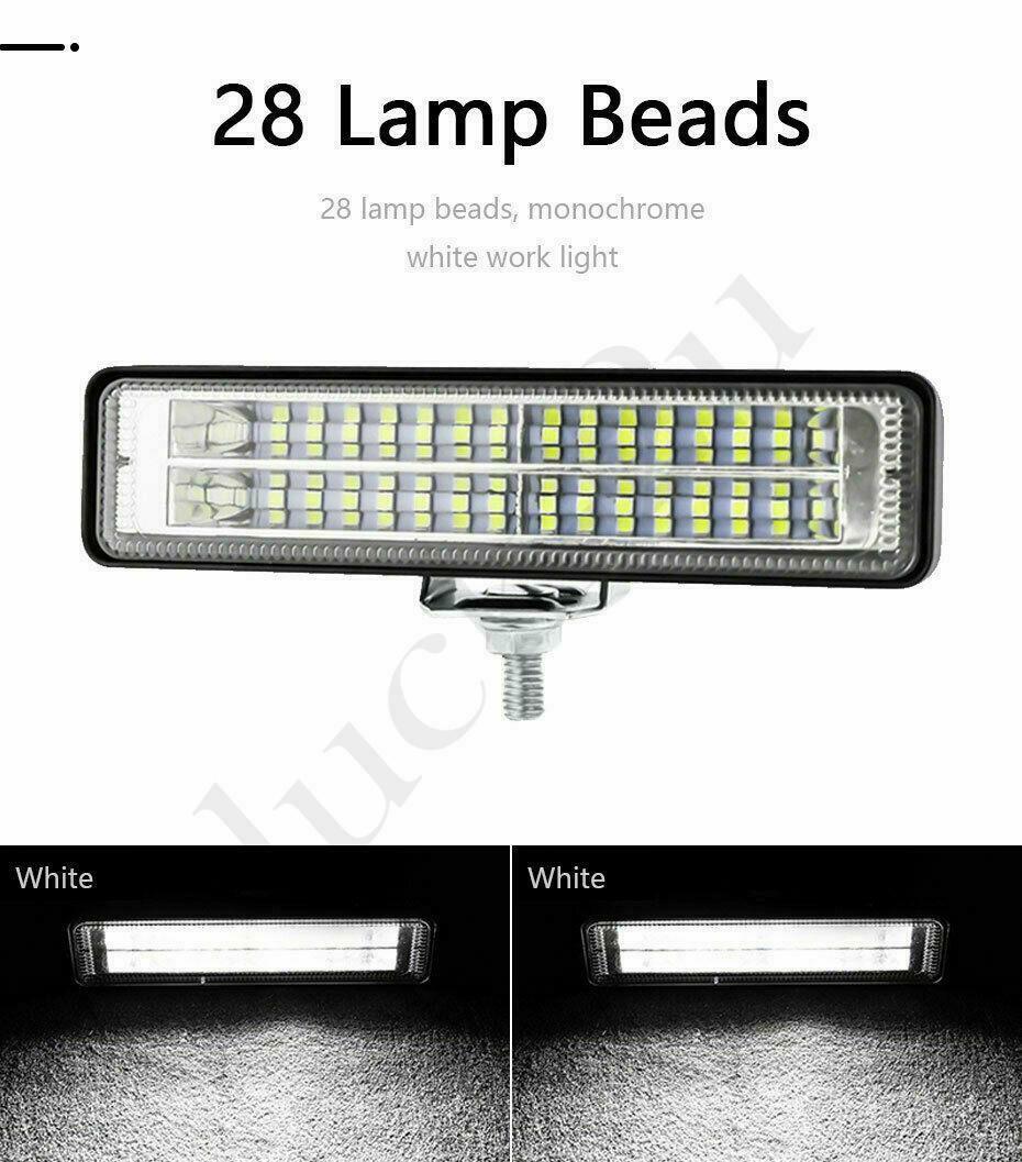 Luz de trabajo LED de automóvil 28LED luz de motocicleta 84W transformada luz todoterreno 4WD luz blanca