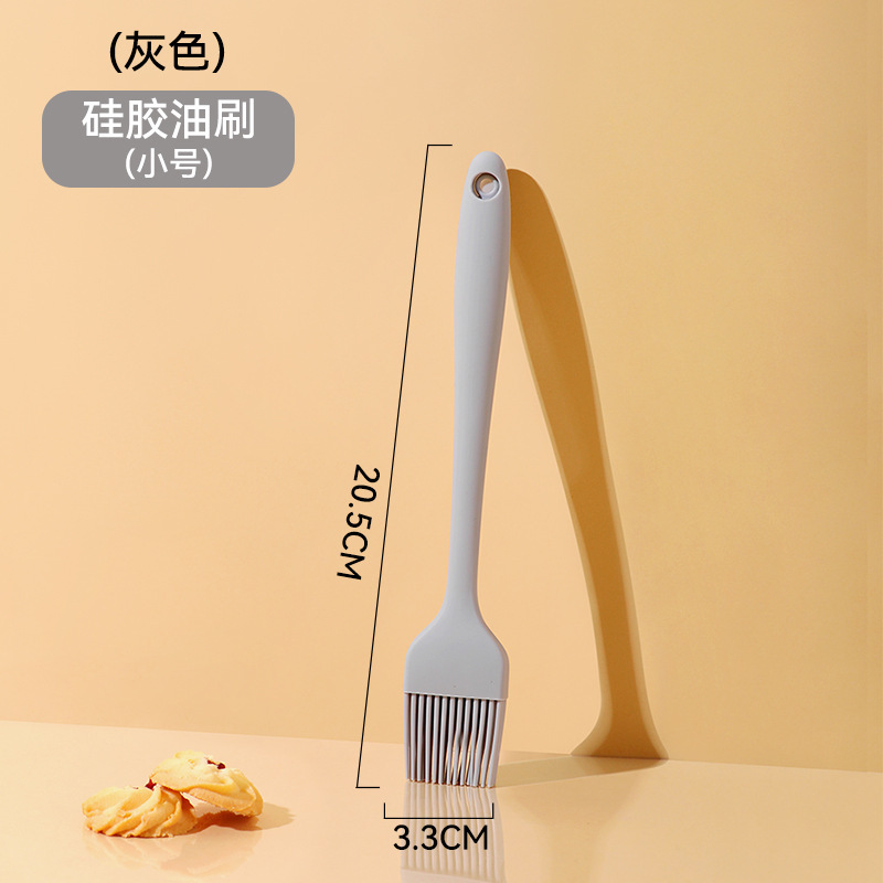 Cepillo de aceite pequeño gris claro