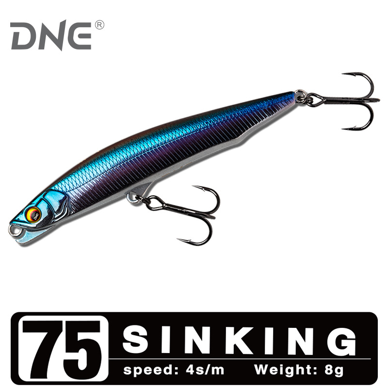 Sinking Minnow Lures Shallow Diving Minnow Baits Fresh Water Bass Swimbait Tackle Gear