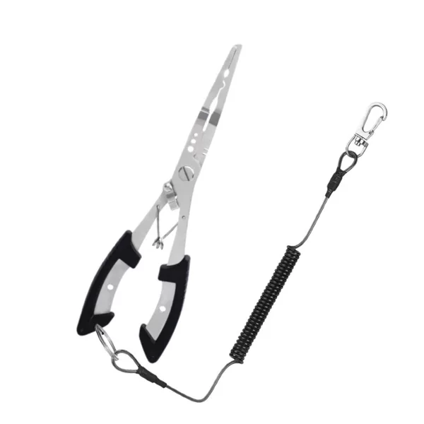Lure Fishing Pliers, Stainless Steel Eagle-Beak Fishing Line Scissors, Steel Ring Opener, Hook Remover, Three-In-One Fishing Tool