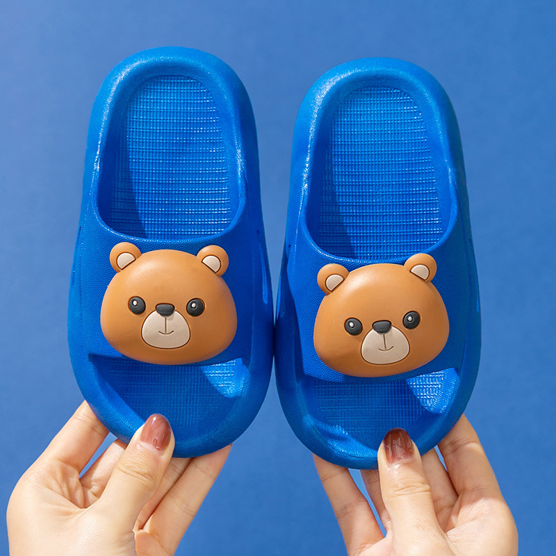 Sandalias de baño de fondo suave para niños Princesa bebé padre-hijo de dibujos animados Verano zapatos antideslizantes de fondo suave sandalias de conejo de oso