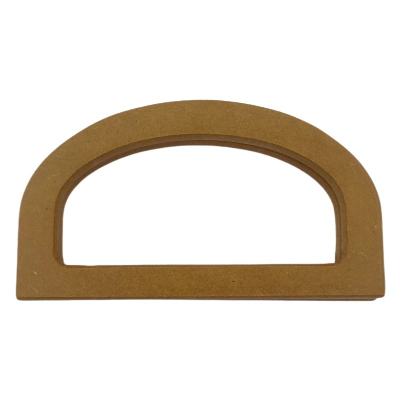 Factory wholesale bag handle accessories two-color D-shaped handle Long D-shaped wooden handle DIY handmade